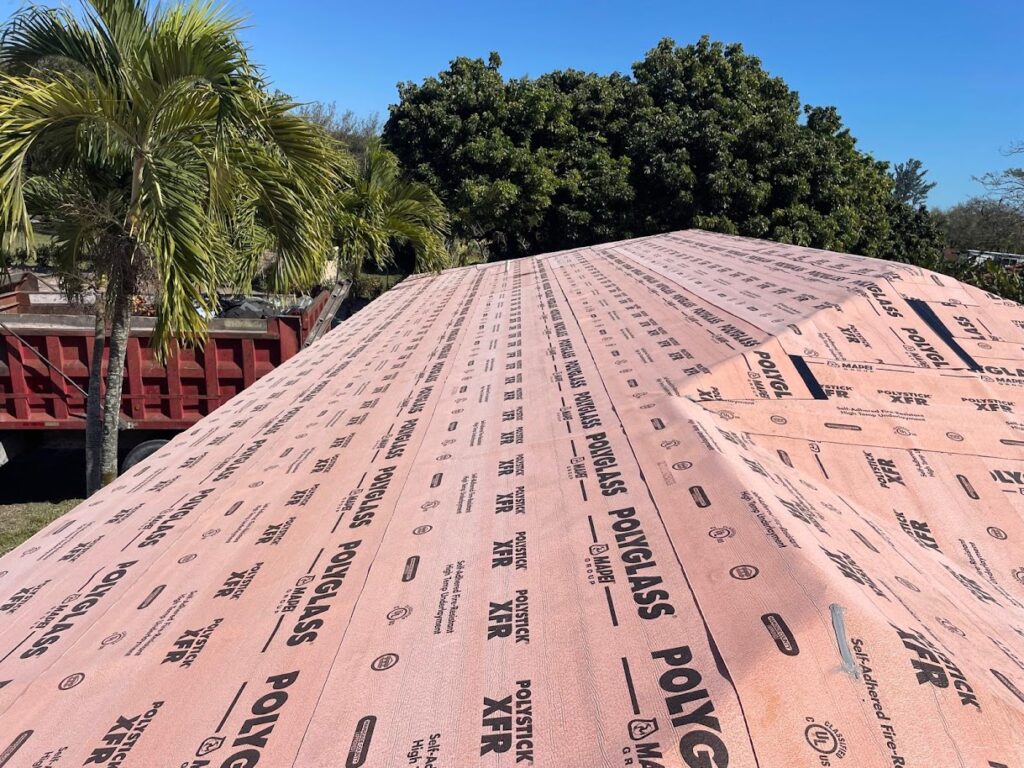 Roof underlayment surface